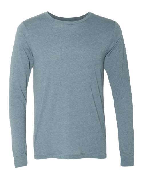 Heather CVC Long Sleeve Tee - Heather Slate -  - 10629