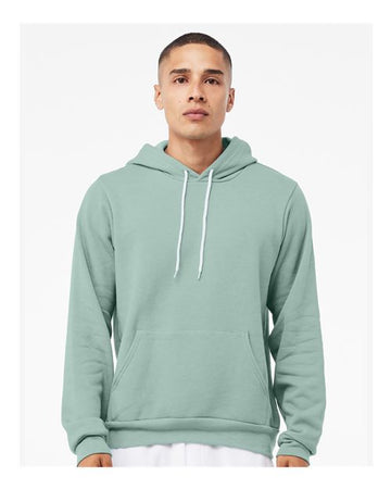 Unisex Sponge Fleece Hoodie Sweatshirt - Dusty Blue -  - 2768