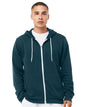 Unisex Sponge Fleece Full-Zip Hoodie Sweatshirt - Atlantic -  - 2769