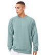 Unisex Sponge Fleece Raglan Crewneck Sweatshirt - Heather Blue Lagoon -  - 2003