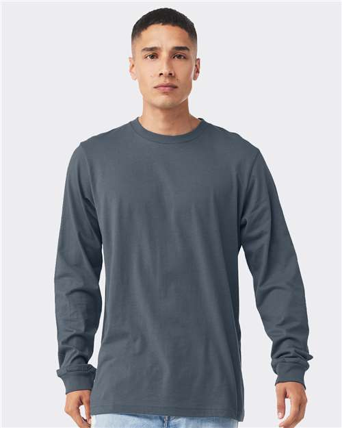 Unisex Jersey Long Sleeve Tee - Vintage Navy -  - 123