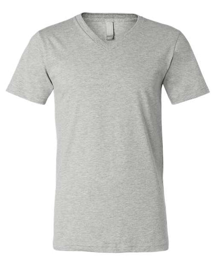 Unisex Heather CVC V-Neck Tee -  - 10647