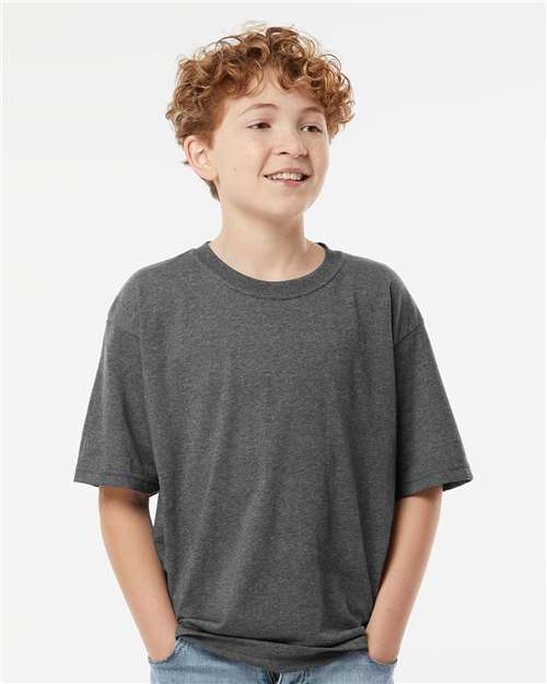 Youth Gold Soft Touch T-Shirt - Dark Heather