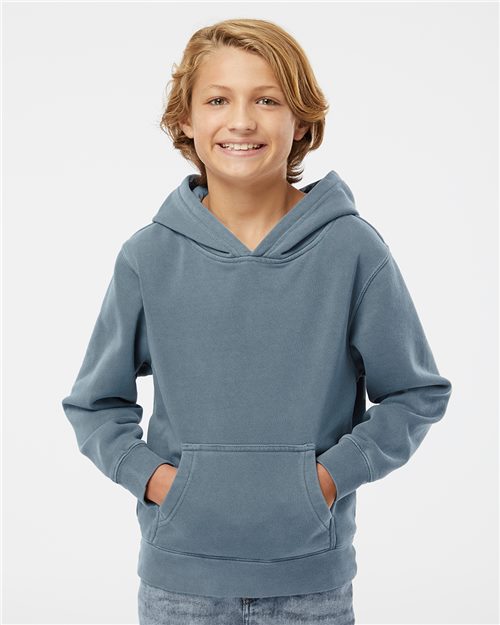 Youth Midweight Pigment-Dyed Hooded Sweatshirt -