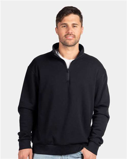 Unisex Fleece Quarter-Zip Pullover -  - 11231