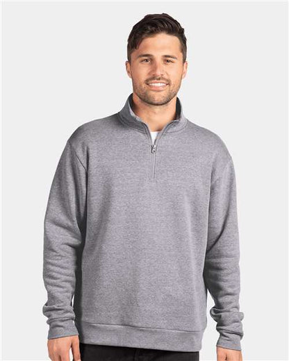 Unisex Fleece Quarter-Zip Pullover -  - 11231