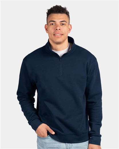 Unisex Fleece Quarter-Zip Pullover -  - 11231