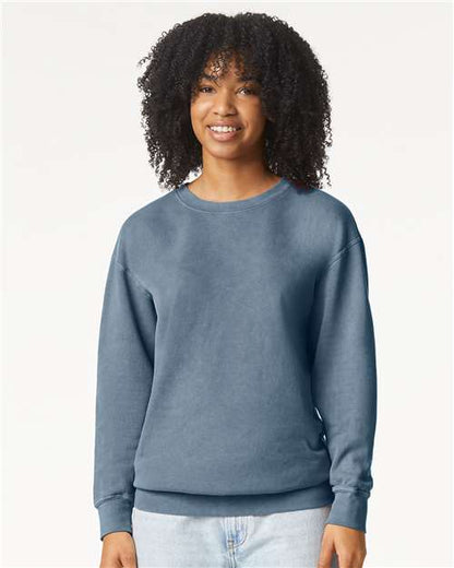Unisex Garment-Dyed Lightweight Fleece Crewneck Sweatshirt -  - 11675 - Toronto Screen Printing- Color
