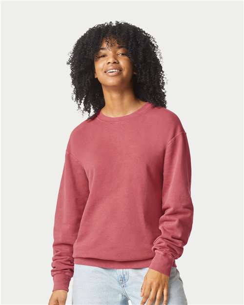 Unisex Garment-Dyed Lightweight Fleece Crewneck Sweatshirt -  - 11675 - Toronto Screen Printing- Color
