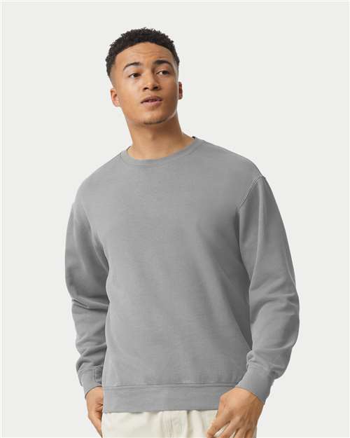 Unisex Garment-Dyed Lightweight Fleece Crewneck Sweatshirt -  - 11675 - Toronto Screen Printing- Color