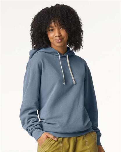 Unisex Garment-Dyed Lightweight Fleece Hooded Sweatshirt -  - 11676