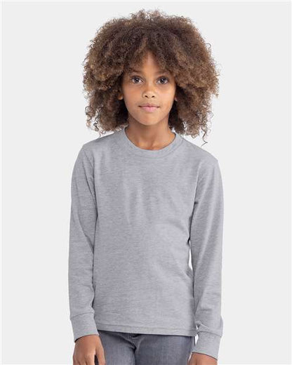 Youth Cotton Long Sleeve T-Shirt -  - 11737