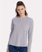 Women's Cotton Relaxed Long Sleeve T-Shirt -  - 11740