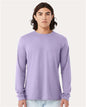 Heather CVC Long Sleeve Tee - Heather Dark Lavender -  - 10629