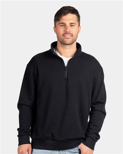 Unisex Fleece Quarter-Zip Pullover -  - 11231