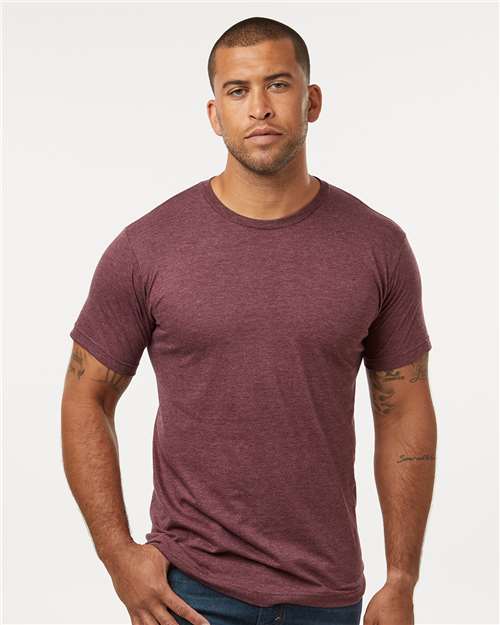 Fine Jersey T-Shirt - Heather Burgundy