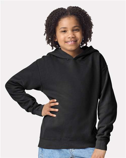 Youth Garment-Dyed Lightweight Fleece Hooded Sweatshirt -  - 12441 - Toronto Screen Printing- Color