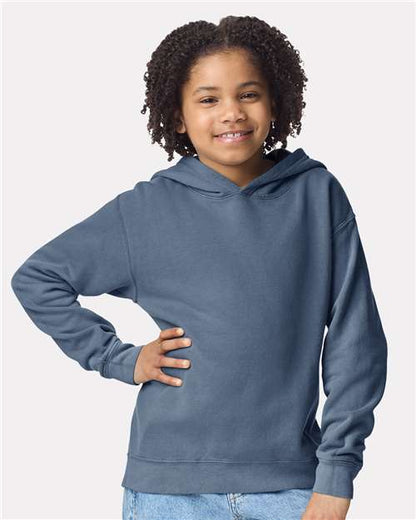 Youth Garment-Dyed Lightweight Fleece Hooded Sweatshirt -  - 12441