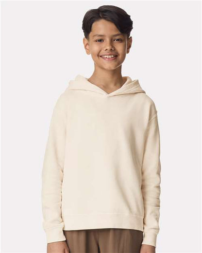 Youth Garment-Dyed Lightweight Fleece Hooded Sweatshirt -  - 12441