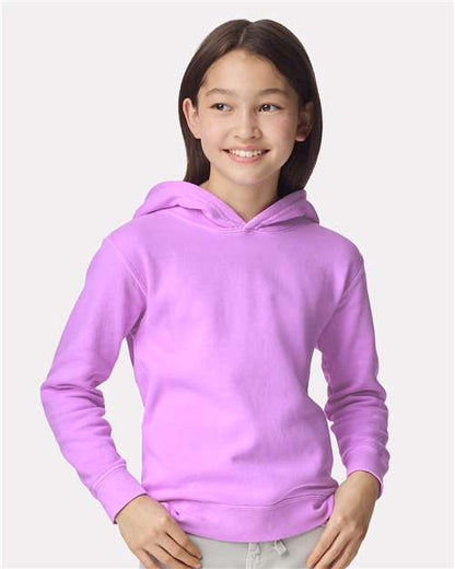 Youth Garment-Dyed Lightweight Fleece Hooded Sweatshirt -  - 12441