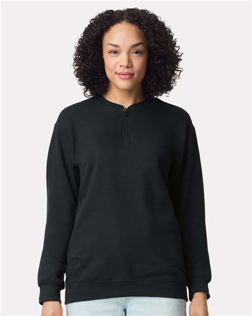Unisex Softstyle® Midweight 1/4 Zip Sweatshirt -  - 12465 - Toronto Screen Printing- Color
