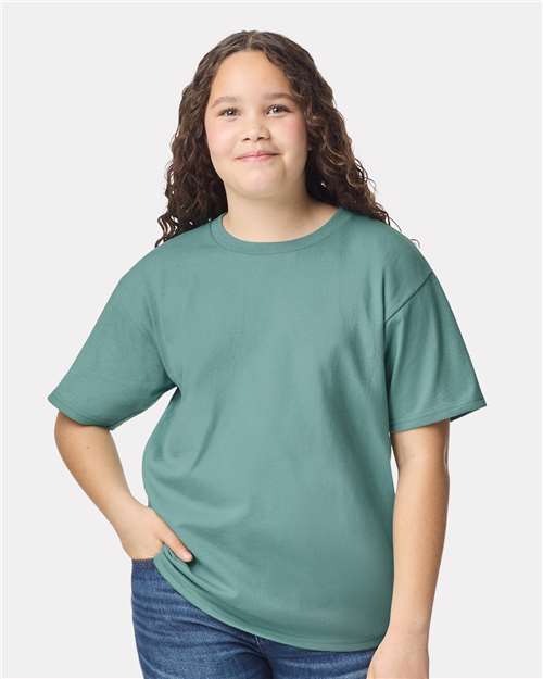 Youth Heavy Cotton™ T-Shirt - Aquatic -  - 543 - Toronto Screen Printing- Color