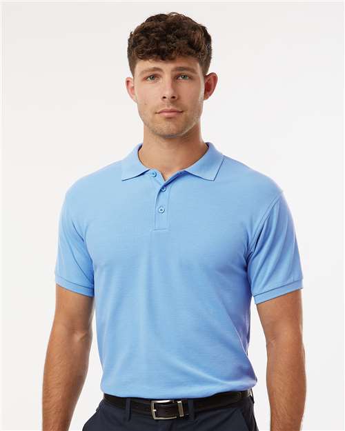 Men's Pique Polo - Cloud Blue -  - 12539