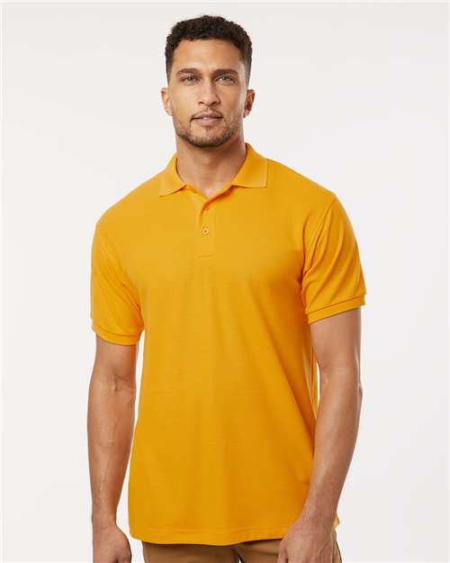 Men's Pique Polo - Gold -  - 12539