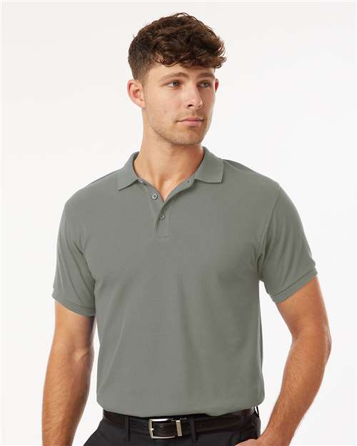Men's Pique Polo - Greystone -  - 12539