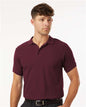 Men's Pique Polo - Maroon -  - 12539