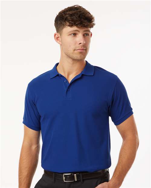 Men's Pique Polo - Royal -  - 12539