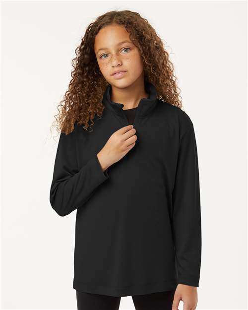 Youth Pro-Lock Performance Quarter-Zip Pullover -  - 12557 - Toronto Screen Printing- Color