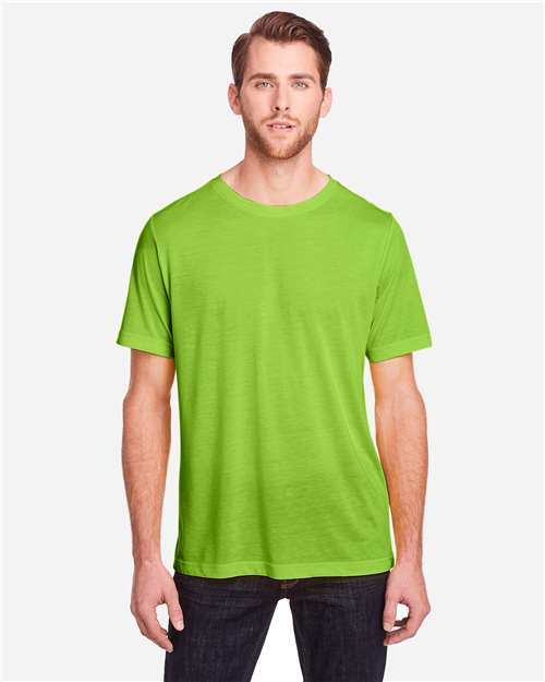 Unisex Fusion ChromaSoft™ Performance T-Shirt - Acid Green -  - 13185 - Toronto Screen Printing- Color