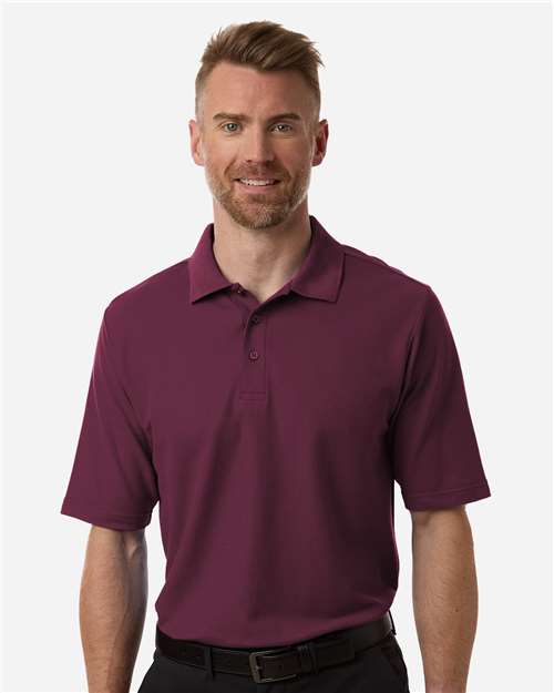 Men's Resolve CVC Performance Pique Polo - Burgundy -  - 13192