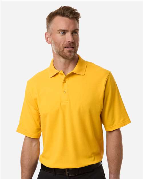 Men's Resolve CVC Performance Pique Polo - Campus Gold -  - 13192