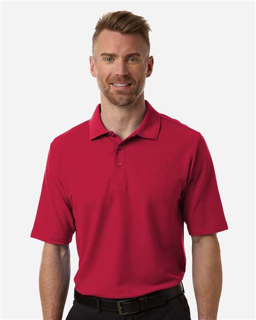 Men's Resolve CVC Performance Pique Polo - Classic Red -  - 13192