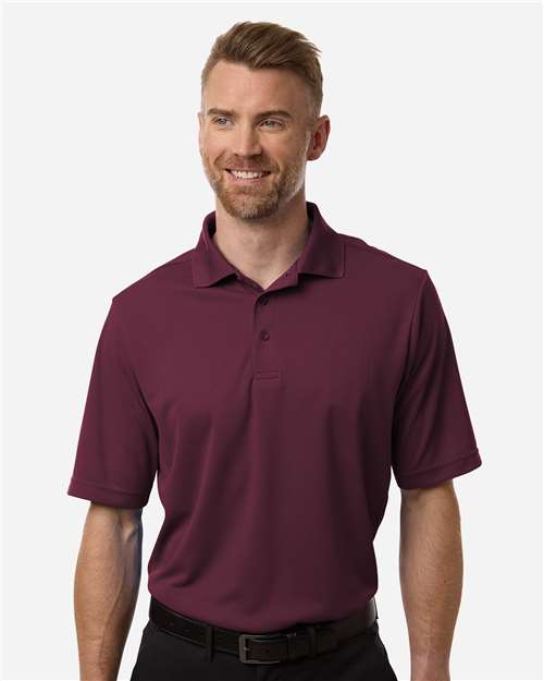 Men's Nova Performance Pique Polo - Burgundy -  - 13195