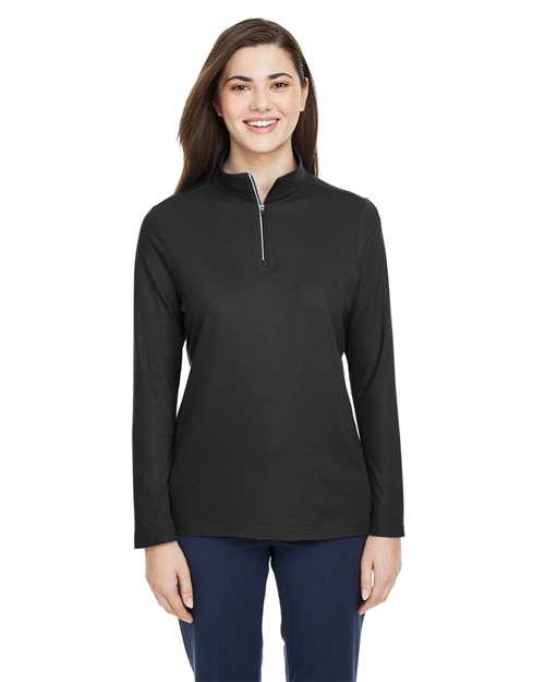 Women's Fusion ChromaSoft™ Pique Quarter-Zip Pullover -  - 13205 - Toronto Screen Printing- Color