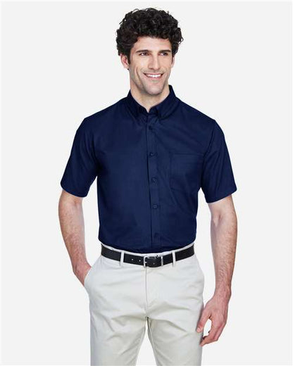 Men's Optimum Short Sleeve Twill Dress Shirt -  - 13260