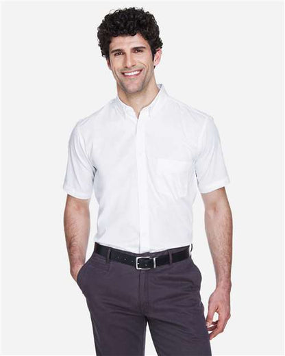 Men's Optimum Short Sleeve Twill Dress Shirt -  - 13260