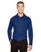 Men's CrownLux Performance® Plaited Long Sleeve Polo -  - 13263