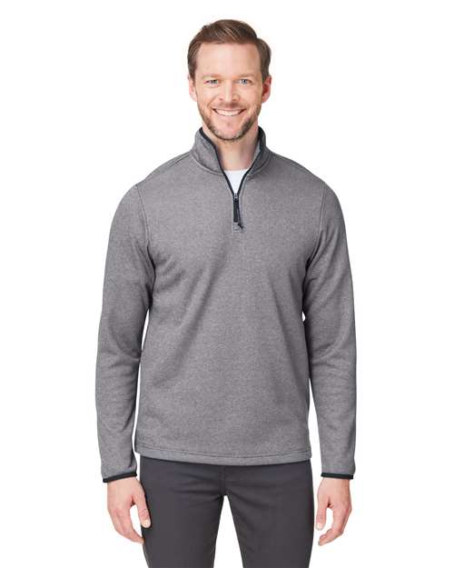 Men's Venture Heathered Stripe Quarter-Zip Pullover -  - 13283 - Toronto Screen Printing- Color