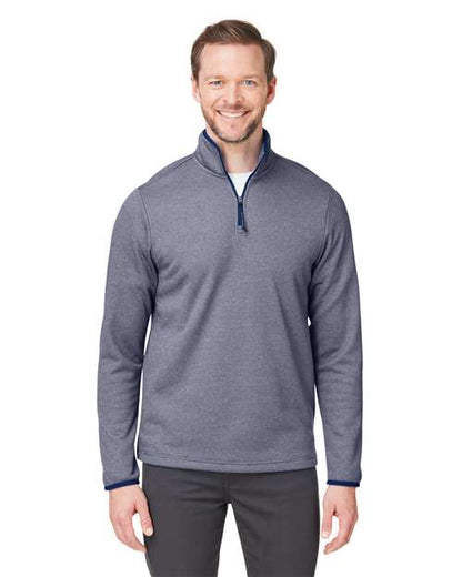 Men's Venture Heathered Stripe Quarter-Zip Pullover -  - 13283