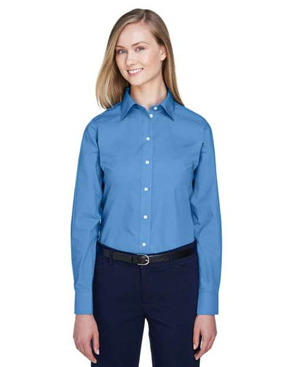 Women's Crown Collection® Broadcloth Woven Dress Shirt -  - 13316