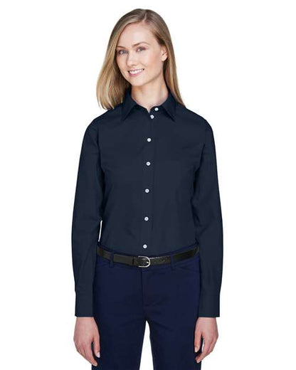 Women's Crown Collection® Broadcloth Woven Dress Shirt -  - 13316