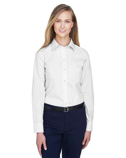 Women's Crown Collection® Broadcloth Woven Dress Shirt -  - 13316