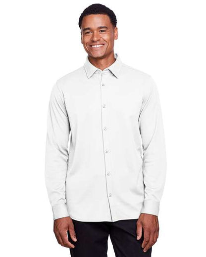 Men's CrownLux Performance® Plaited Dress Shirt -  - 13339