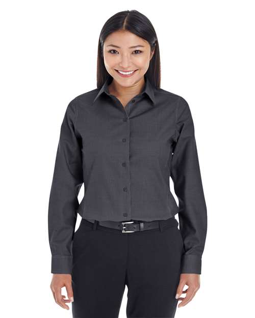 Women's Crown Collection® Royal Dobby Woven Dress Shirt -  - 13353 - Toronto Screen Printing- Color