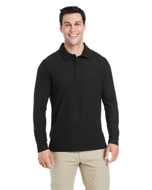 Men's Fusion ChromaSoft™ Long Sleeve Pique Polo -  - 13357 - Toronto Screen Printing- Color