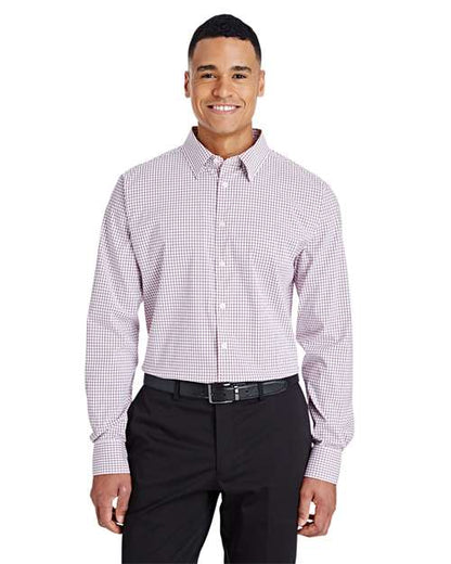 Men's CrownLux Performance® Micro Windowpane Woven Dress Shirt -  - 13381